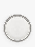 John Lewis hammered stainless steel round silver tray 36cm, UK version