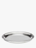 John Lewis hammered stainless steel round silver tray 36cm, UK version