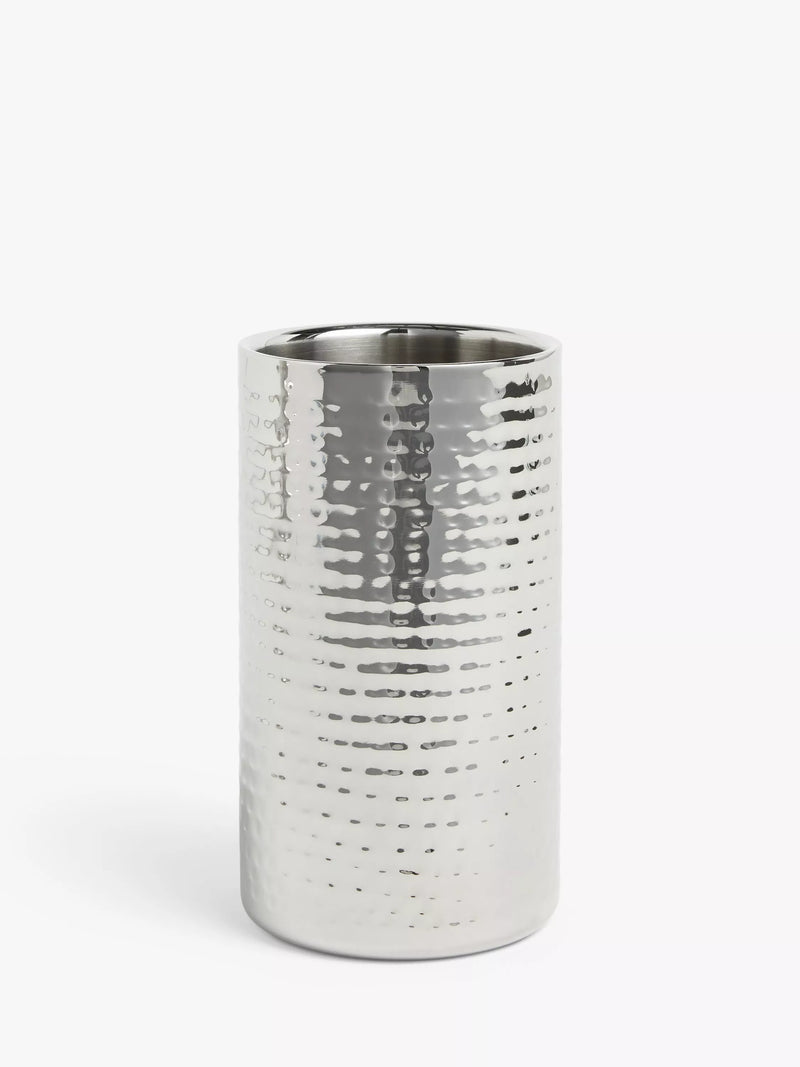 John Lewis hammered stainless steel wine cooler - British product