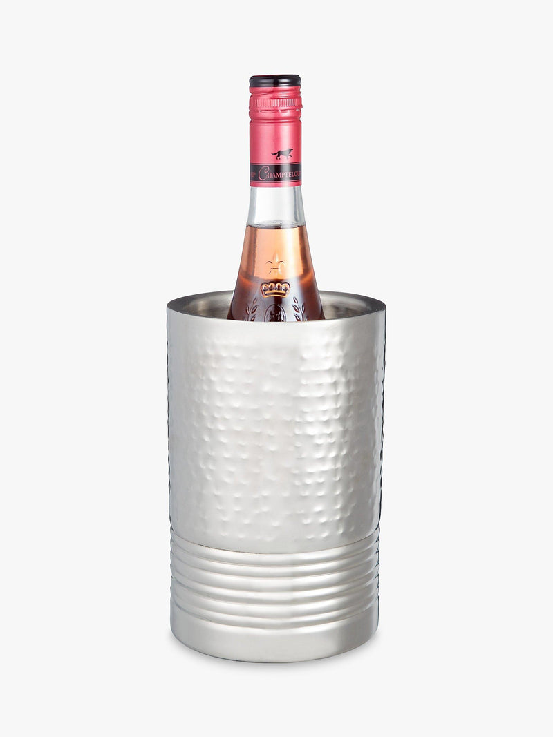 John Lewis hammered stainless steel wine cooler - British product
