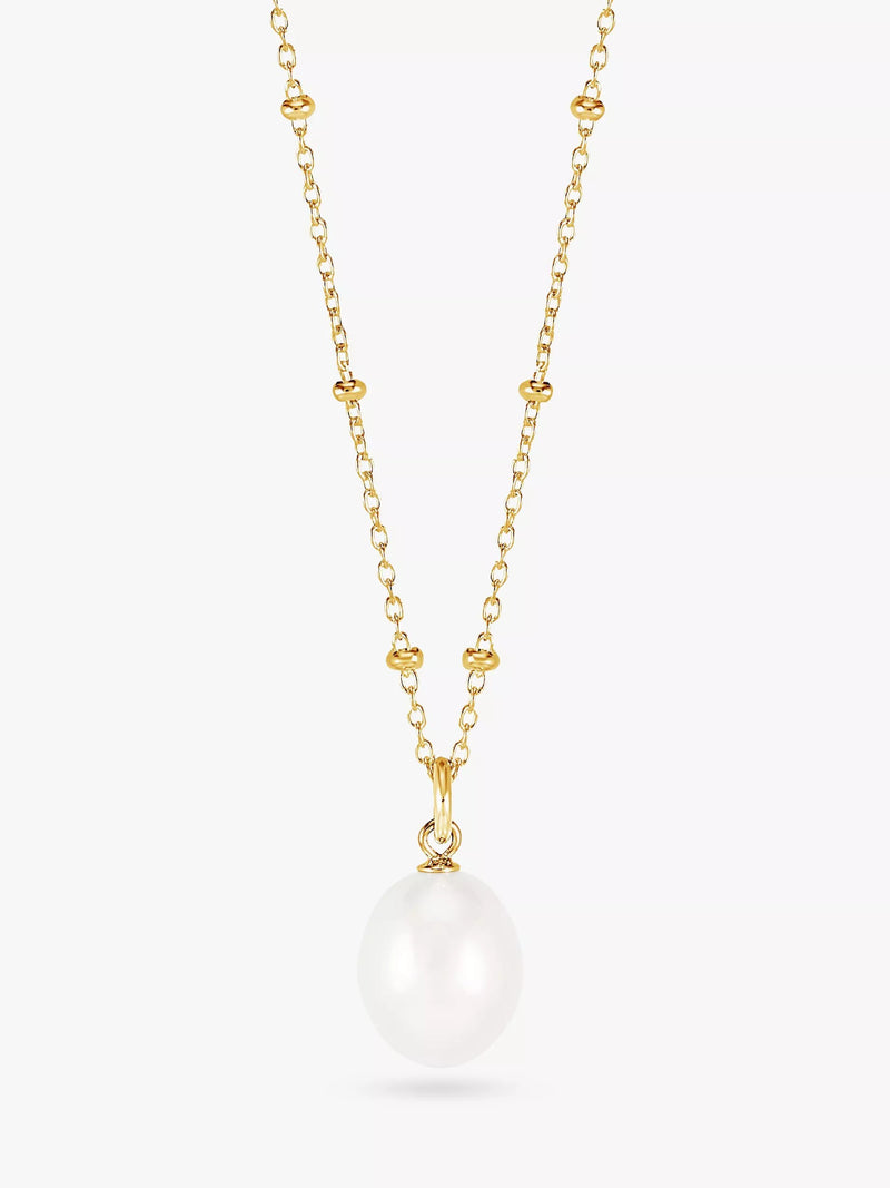 Dower & Hall Pearl Pendant Beaded Necklace 45.72cm