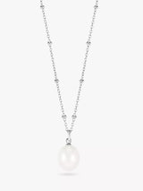 John Lewis Dower & Hall Pearl Pendant Beaded Necklace 45.72cm- Buy online at McGrocer