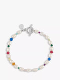 Dower & Hall bracelet freshwater pearl mixed gemstone 19cm (British brand)