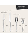 Oneida stainless steel cutlery set 24 piece - British product