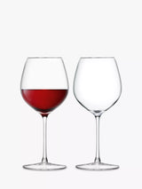 John Lewis LSA International Red Wine Glass Set of 2 400ml Clear- Buy online at McGrocer