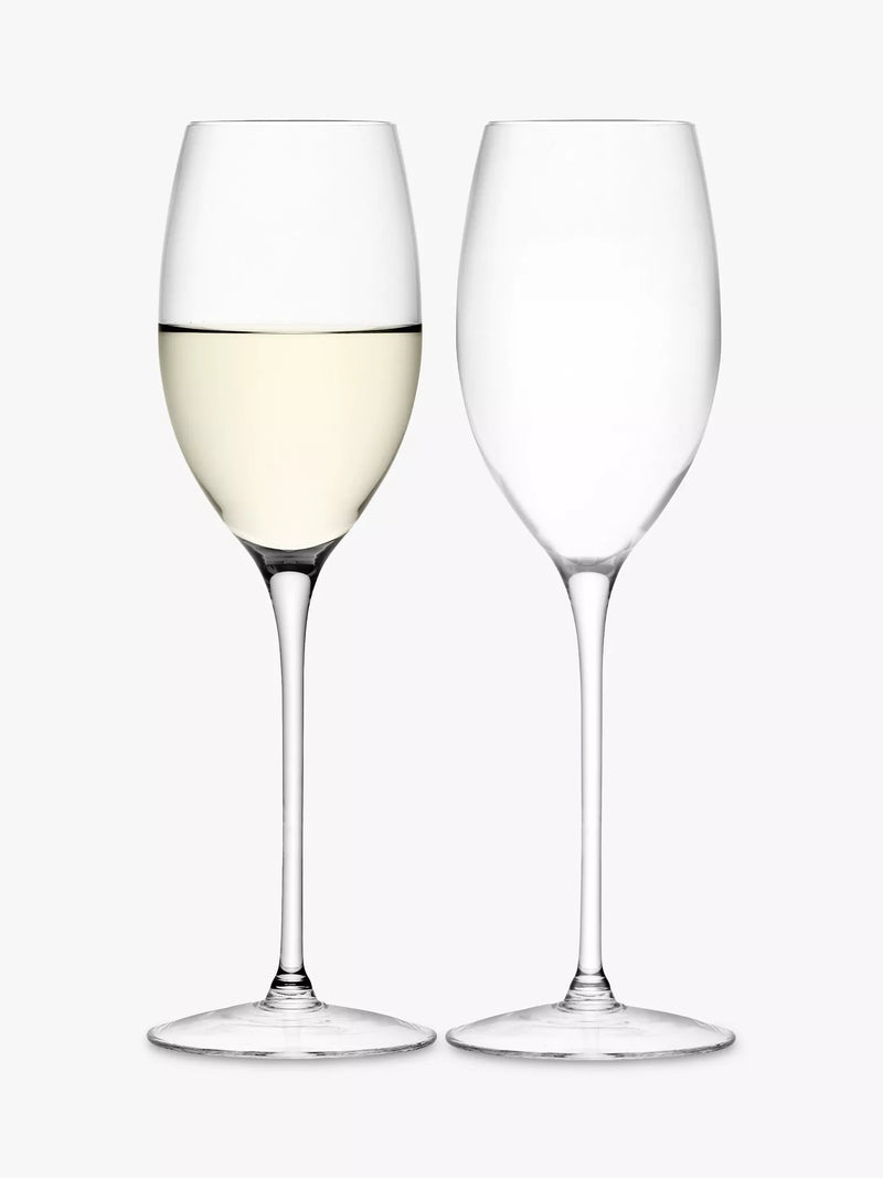LSA International clear white wine glass set of 2, 340ml, UK version