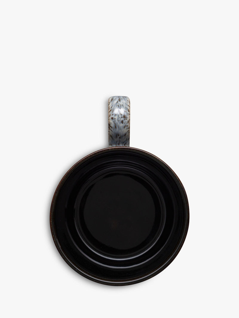 Denby Halo stoneware mug 260ml black multi (British brand)