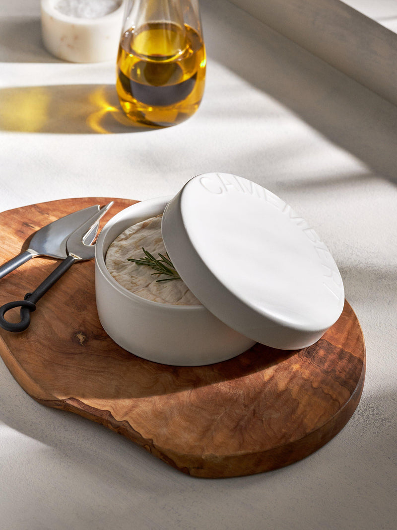 John Lewis stoneware camembert cheese baker in white, 12.5cm, UK version