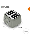 Kenwood Dusk 4 slice toaster green - British product