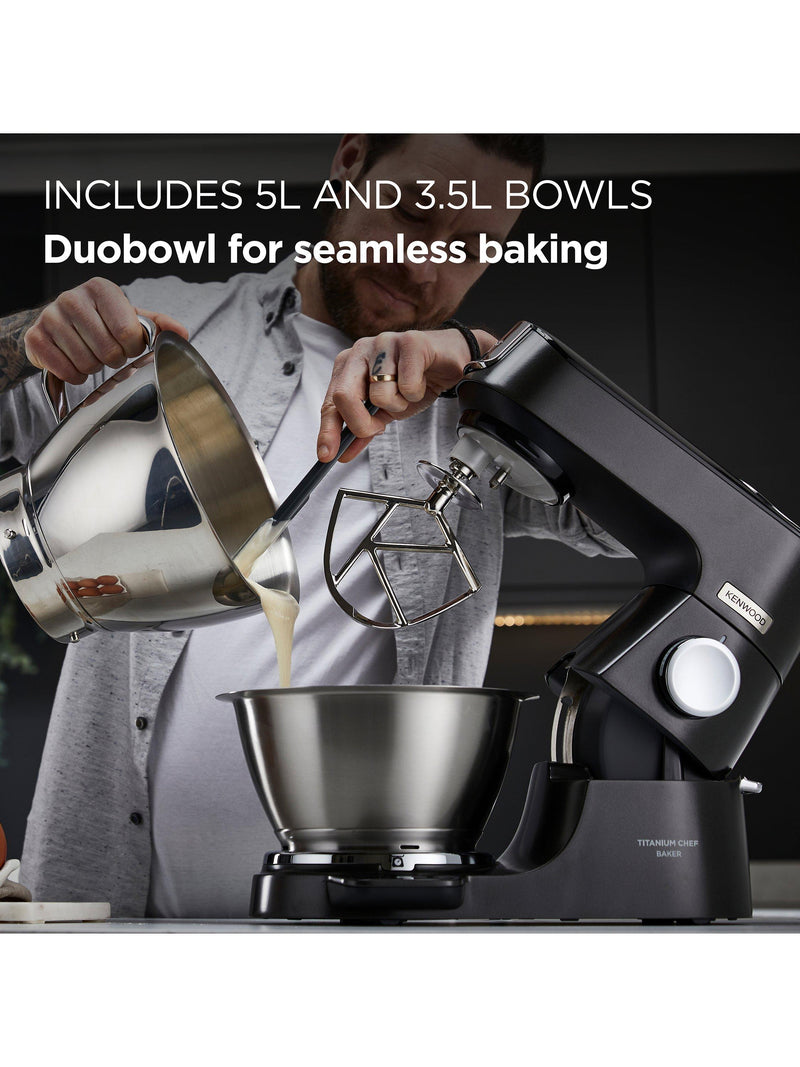 Kenwood Chef Baker stand mixer black, imported from the UK
