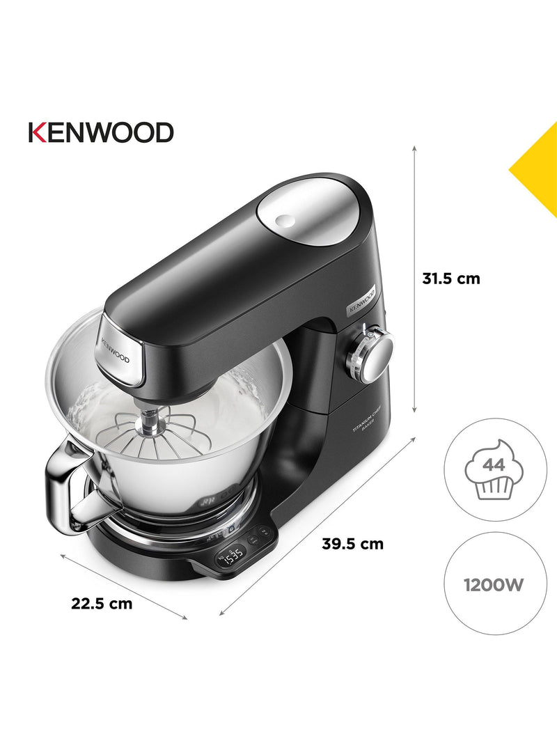 Kenwood Chef Baker stand mixer black, imported from the UK