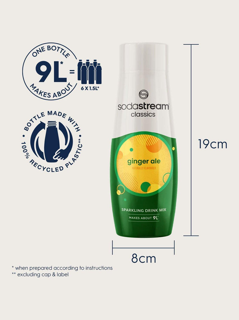 SodaStream Classics Ginger Ale Drink Mix 440ml (British brand)