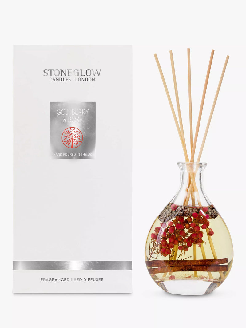 Stoneglow Goji Berry & Rose reed diffuser 180ml (British brand)