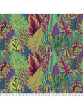 FreeSpirit woven fabric golden autumn leaves green (British brand)