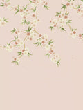 Harlequin x Diane Hill Rosa wallpaper panel with cherry blooms, UK version