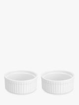 John Lewis John Lewis Porcelain Stacking Ramekin, Pack of 2, White- Buy online at McGrocer
