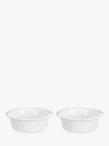 John Lewis John Lewis Porcelain Round Individual Pie Oven Dish Pack of 2 12.5cm White- Buy online at McGrocer