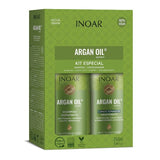 Inoar Argan Oil Shampoo and Conditioner Kit, UK version