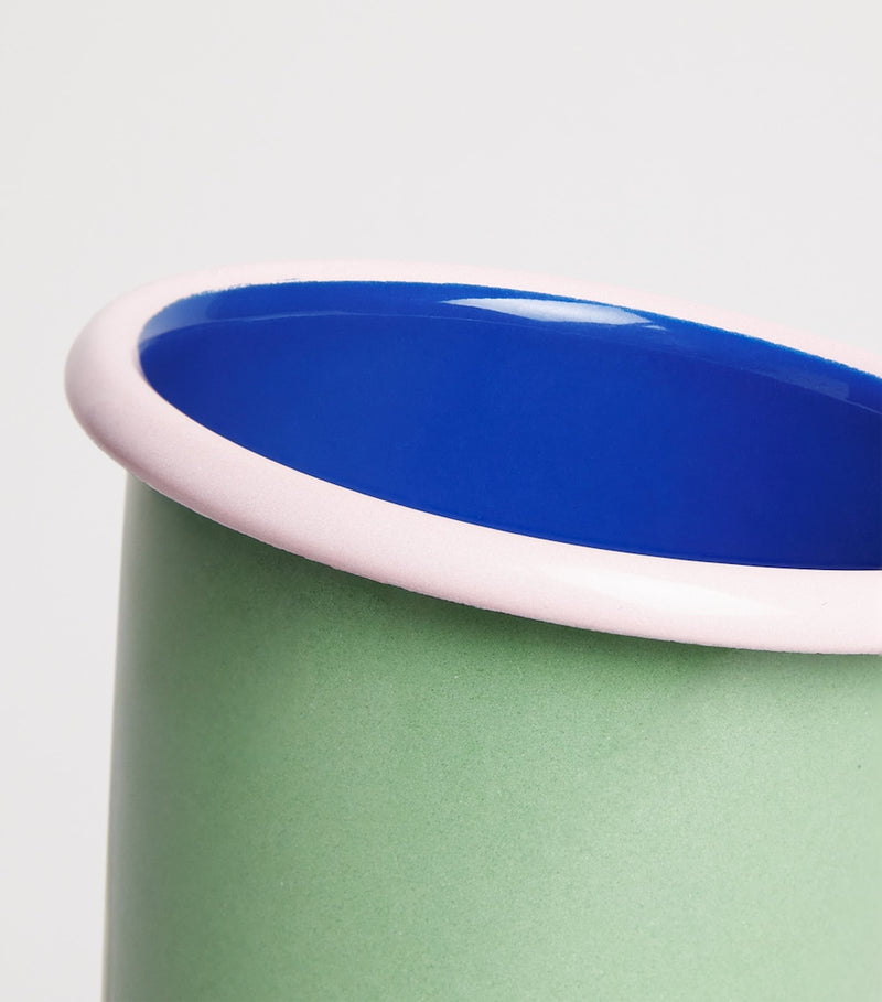 Tasse émaillée multicolore
