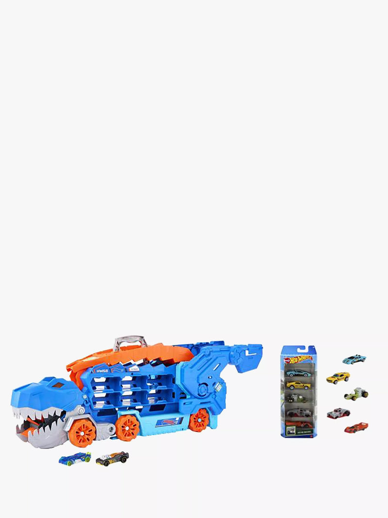 Hot Wheels bundle City Ultimate Hauler and 5 Car Pack - British product