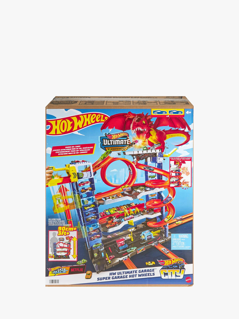 Hot Wheels City Ultimate Garage and 5 car pack (British brand)