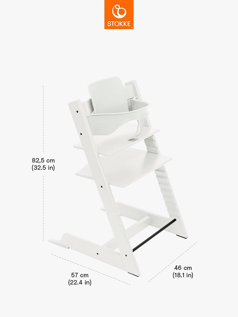Stokke Tripp Trapp highchair Baby Set² white, imported from the UK