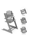 Stokke Tripp Trapp highchair Baby Set² cushion bundle Storm Grey, UK version