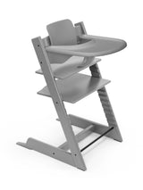 John Lewis Stokke Tripp Trapp Highchair, Baby Set² & Tray Bundle, Storm Grey- Buy online at McGrocer