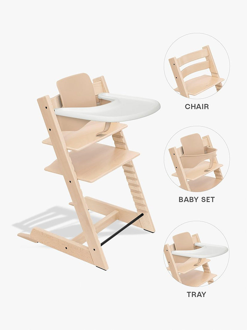 Stokke Tripp Trapp highchair baby set tray Storm Grey (British brand)