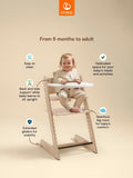 Stokke Tripp Trapp highchair baby set tray white - British product