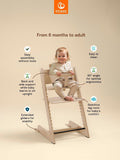 Stokke Tripp Trapp highchair bundle with newborn baby set - British product