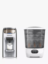 John Lewis Baby Brezza Formula Pro Advanced & Baby Bottle Steriliser & Dryer Advanced, White- Buy online at McGrocer