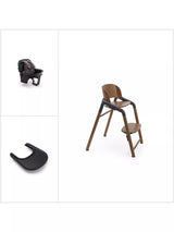 John Lewis Bugaboo Giraffe Complete 3-in-1 Highchair Bundle, Wood Grey- Buy online at McGrocer