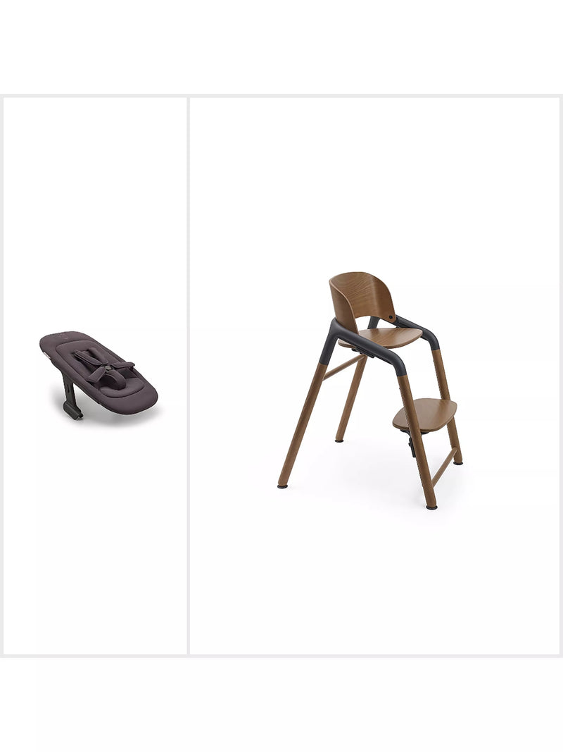 Bugaboo Giraffe highchair newborn bundle Wood Grey, imported from the UK