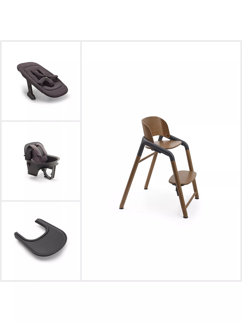Bugaboo Giraffe 4-in-1 highchair in Wood Grey (British brand)