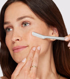 Rasoir facial Tweezerman lame en acier inoxydable, version UK