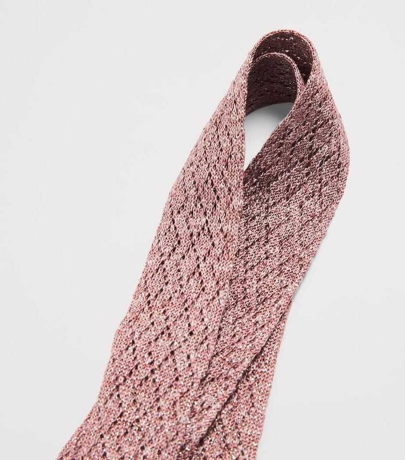 Eleventy silk-linen blend skinny scarf (British brand)