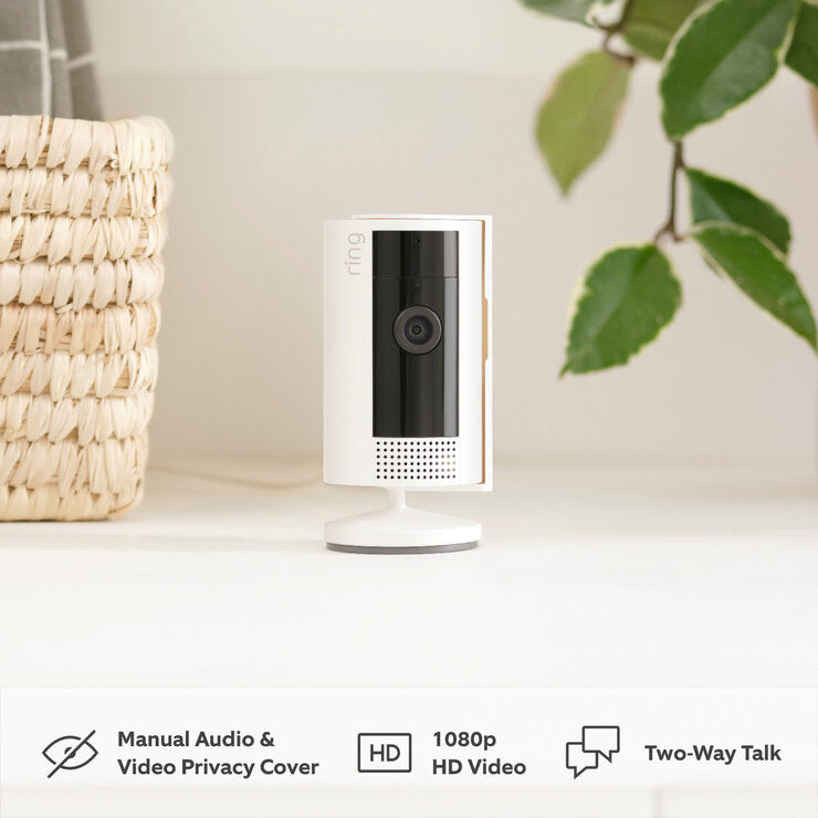 Ring Indoor Camera 2 Pack Bundle White, imported from the UK