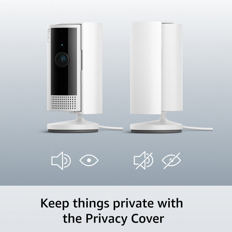 Ring wired indoor camera 2 pack black, imported from the UK