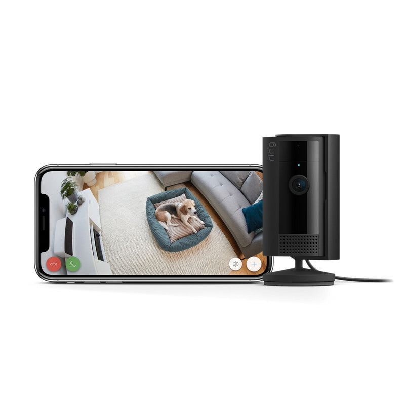 Ring wired indoor camera 2 pack black, imported from the UK