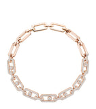 Messika So Move XL pink gold diamond chain necklace 8.18ct, UK version