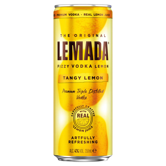 Lemada Fizzy Vodka Tangy Lemon 250ml GOODS Sainsburys   