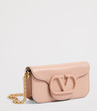 Valentino Garavani small Locò leather shoulder bag, imported from the UK