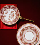 Wedgwood bone china red splendour plate 27cm (British brand)