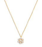 Sophie Bille Brahe yellow gold and diamond fleur necklace (British brand)