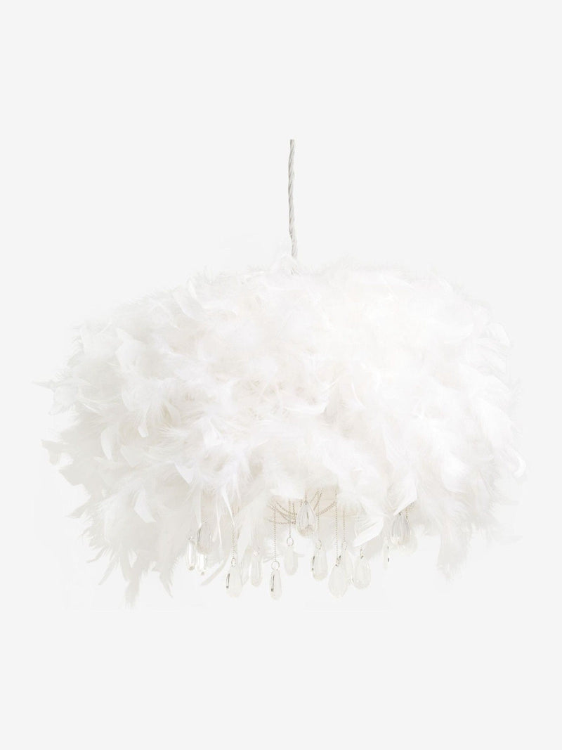 White feather easy fit lamp shade, UK version