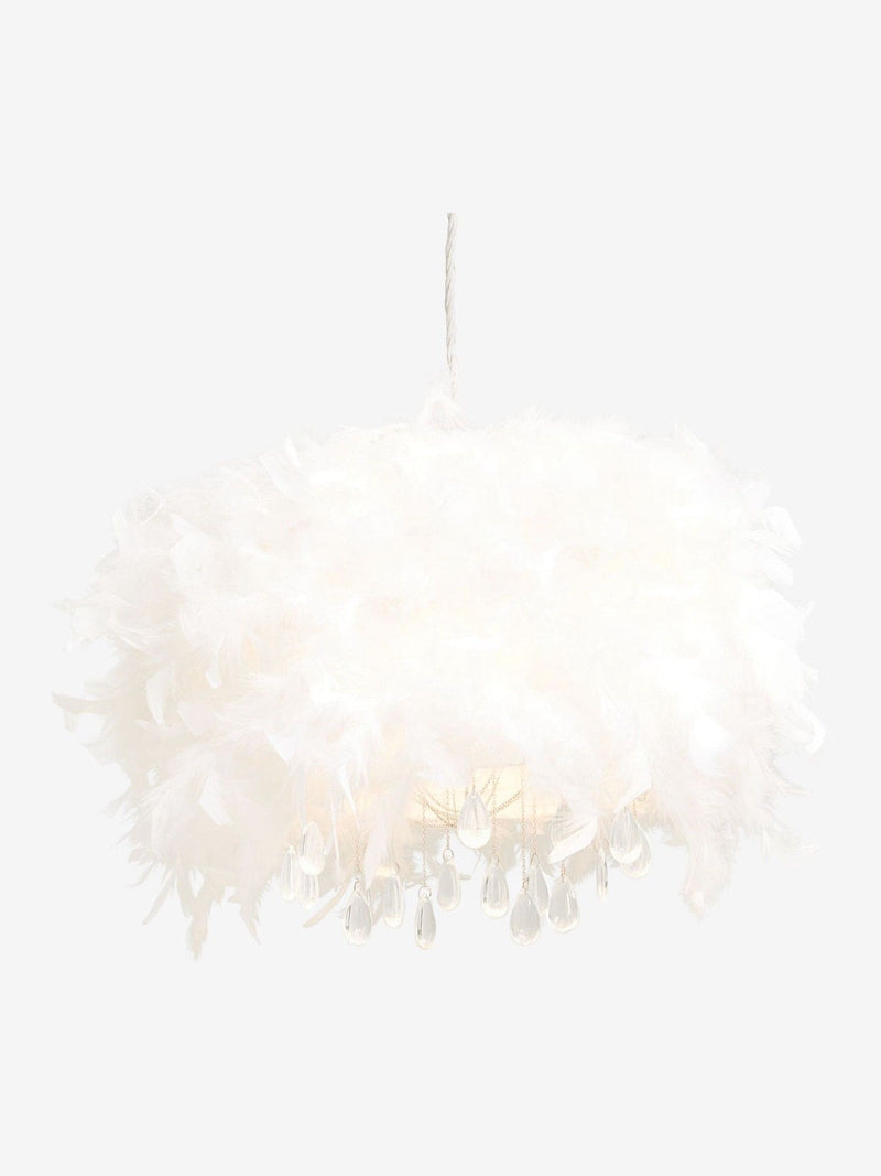 White feather easy fit lamp shade, UK version