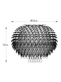White feather easy fit lamp shade, UK version