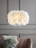 White feather easy fit lamp shade, UK version