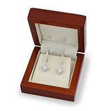 Costco diamond halo earrings princess cut 1.38ctw, UK version